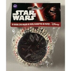 Star Wars Cupcake 50 Baking Cups • NEW • Disney, Wilton, Party Decorations